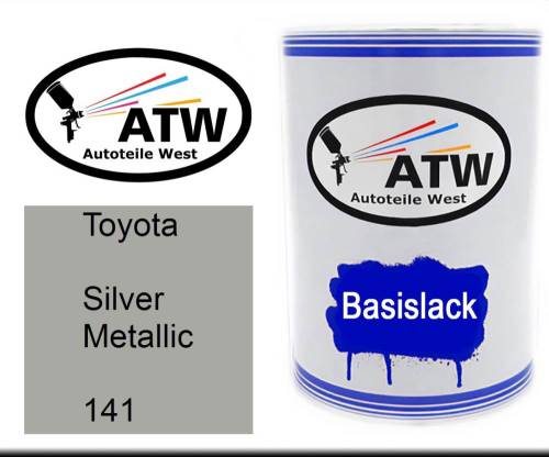 Toyota, Silver Metallic, 141: 500ml Lackdose, von ATW Autoteile West.